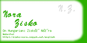 nora zisko business card